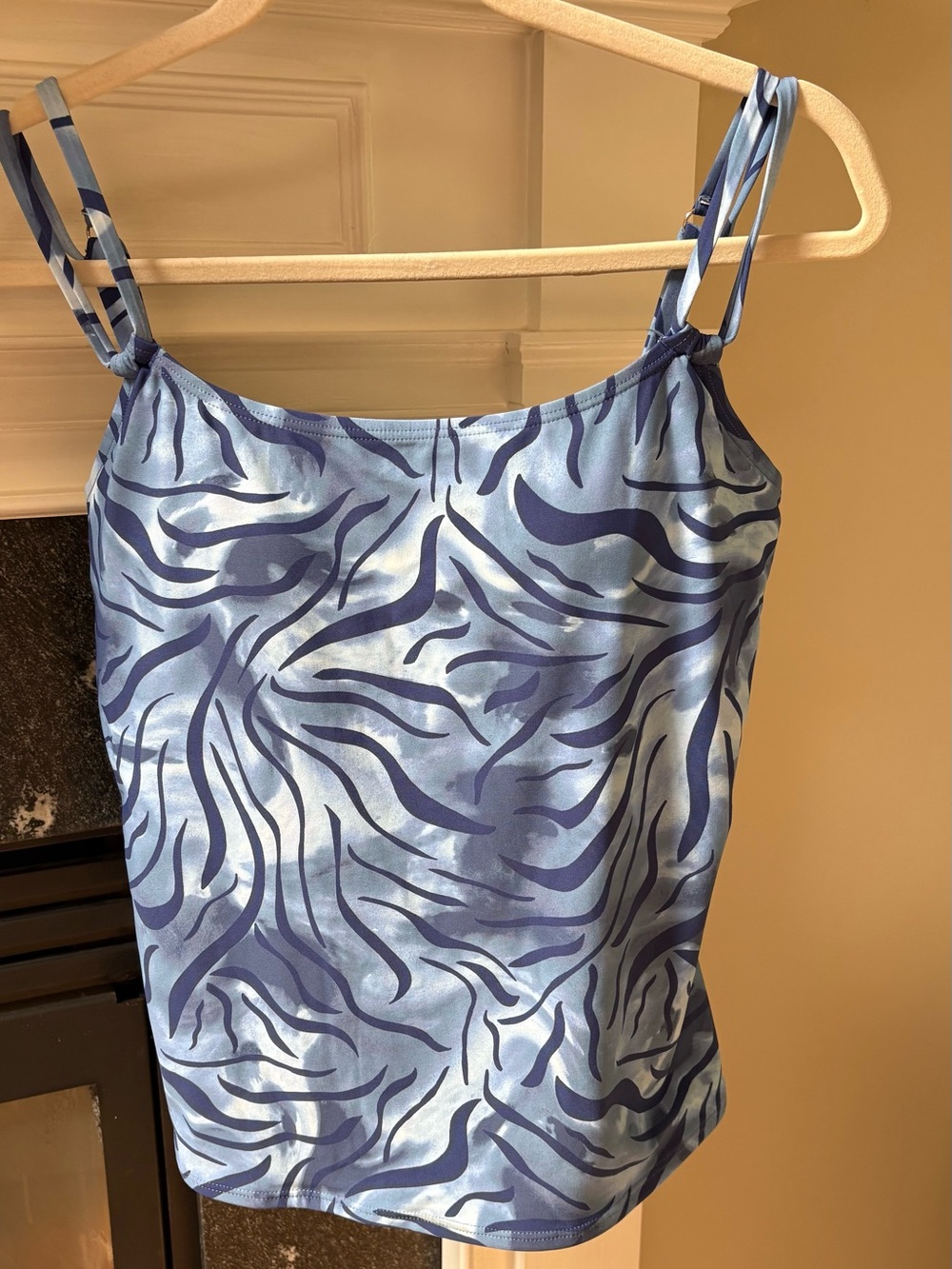 Padded underwire Tankini swim suit top with Adjustable Straps 34 DD